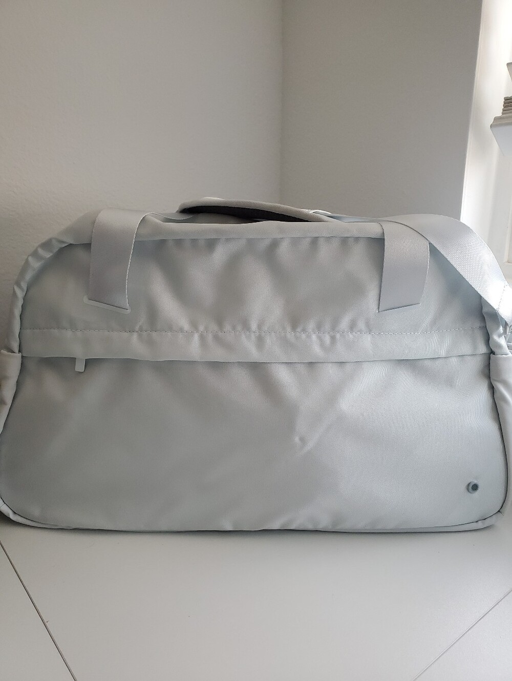 Light Blue Sporty Duffle Bag